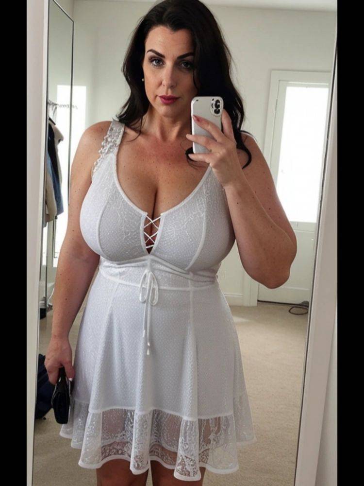 Sexy white latina milf ai creation - #12