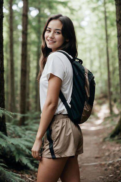 POV you meet a cute girl hiking - #12