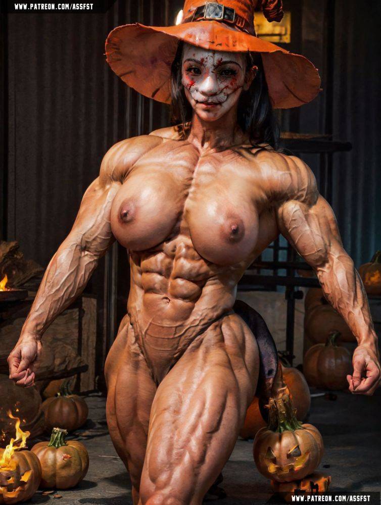 The Huntress Muscle Growth AI Animation - #1