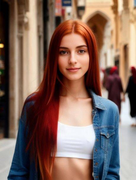 Porn Pics AI Redhead Panter - #1