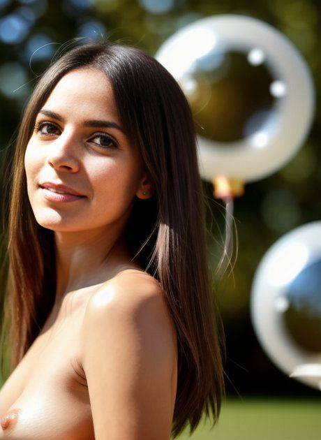 AI generated babe Susan Beta shows her beautiful naked body outdoors - #7