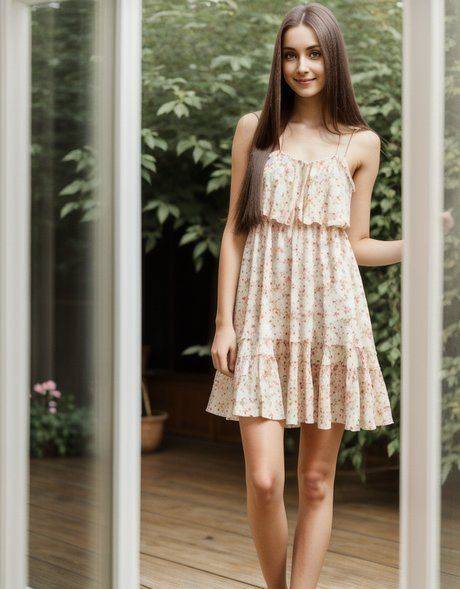 Pretty AI generated babe Angel Anny shows her perfect naked body - #1