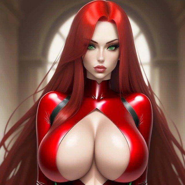 AI ART COLLECTION 30 (REDHEAD SLUT) - #13