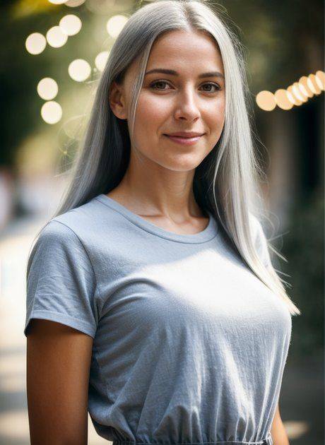 AI generated blonde babe Lisa Faina shows her sweet tits & her perfect booty - #2