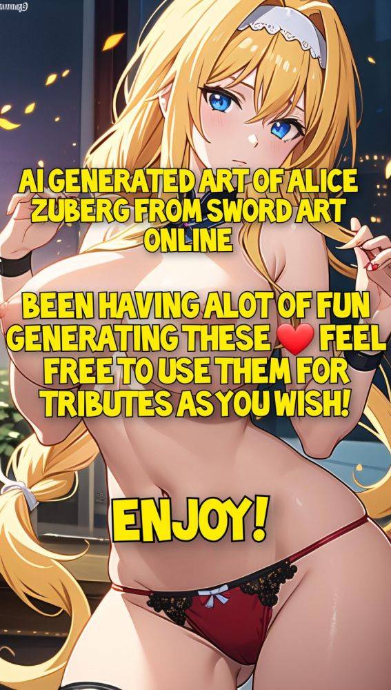 Alice Zuberg (SAO) - AI Generated art - #1