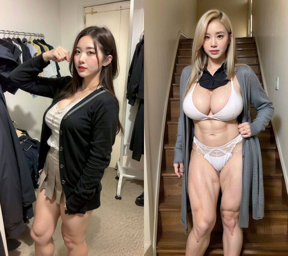 The physical beauty of Japanese big breasted momsBig breast gravure produced by AI - #2
