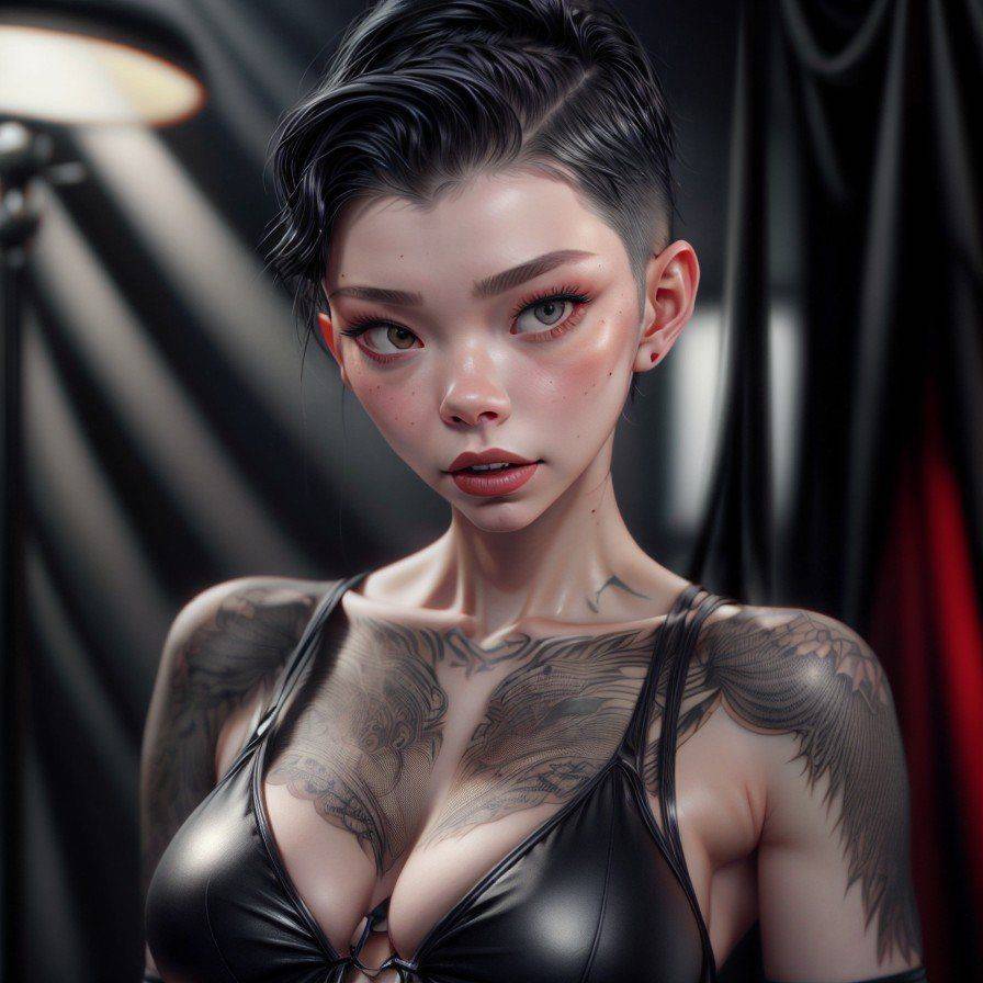 Hot androgynous teen (AI-generated) - #8