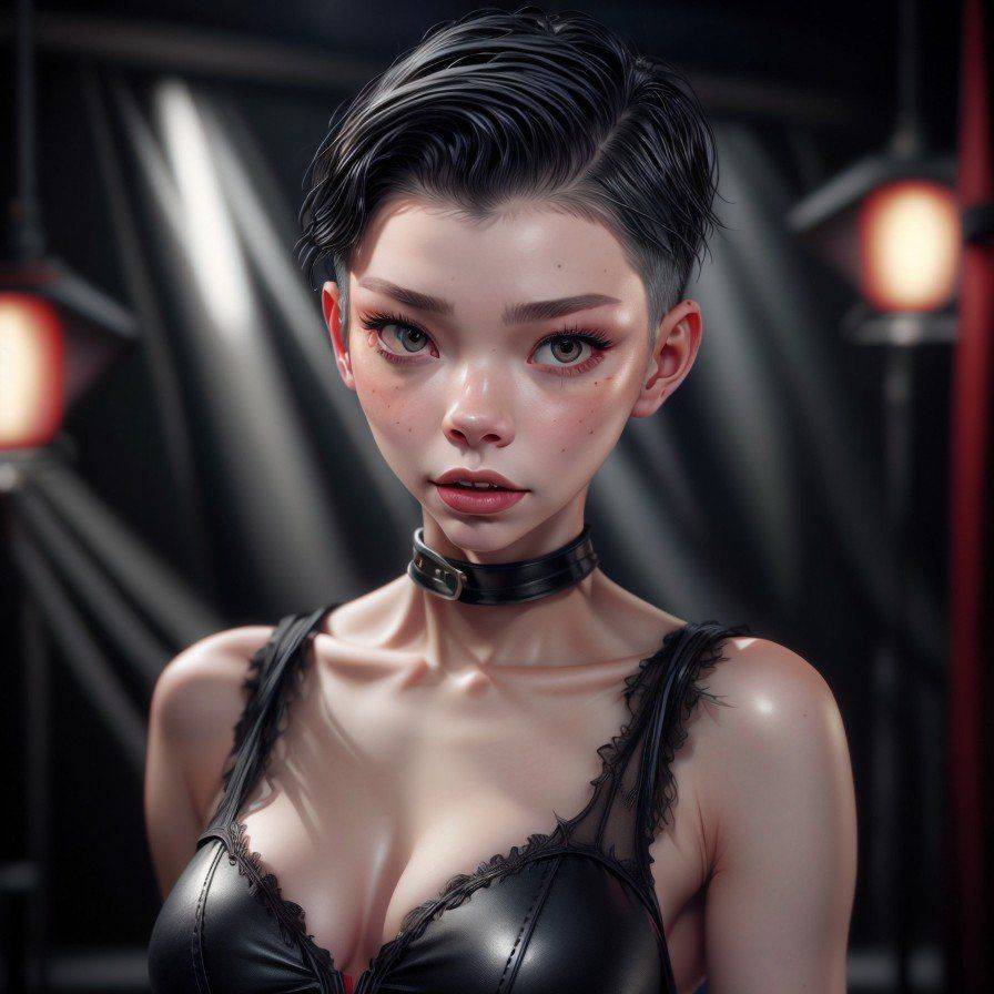 Hot androgynous teen (AI-generated) - #15