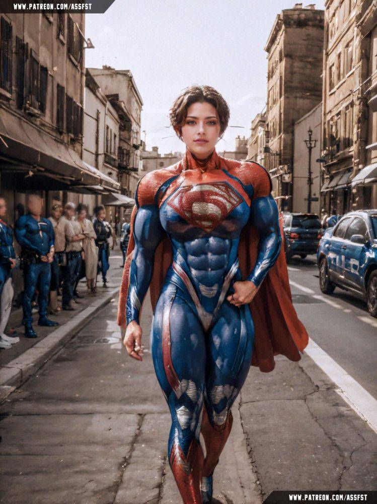 Supergirl Muscle Growth AI Animation - #3