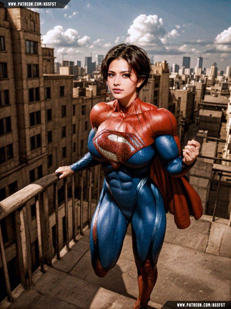 Supergirl Muscle Growth AI Animation - #6