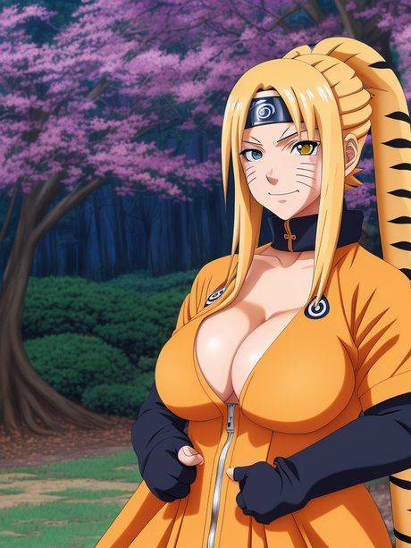 AI generated hentai chick Tsusone unveils her firm big juggs and poses - #2
