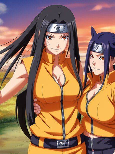 AI generated hentai babe Tsusone and other busty hotties reveal their tits - #9