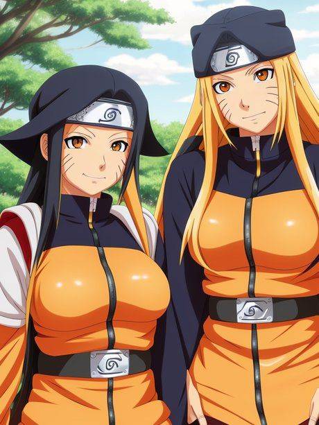 AI generated hentai babe Tsusone and other busty hotties reveal their tits - #6
