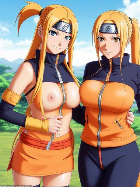 AI generated hentai babe Tsusone and other busty hotties reveal their tits - #10