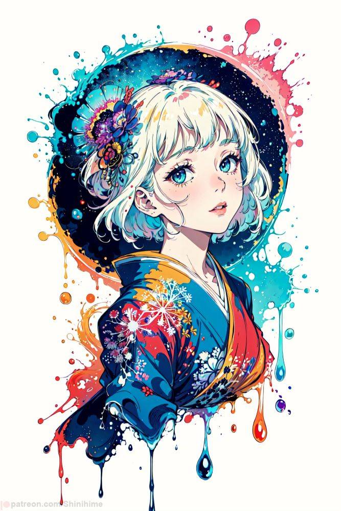 Waifus wearing kimono - #3