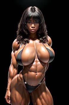Ripped ebony women - #23