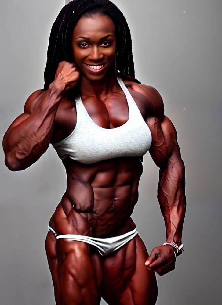 Ripped ebony women - #42
