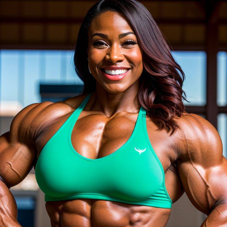 Ripped ebony women - #32