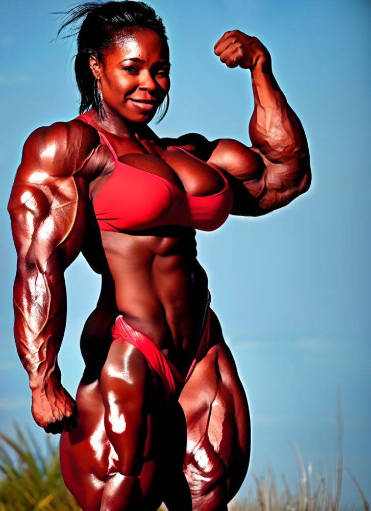 Ripped ebony women - #38