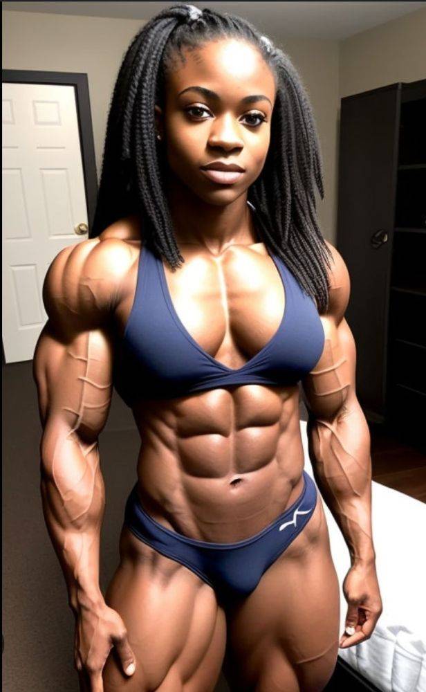 Ripped ebony women - #46