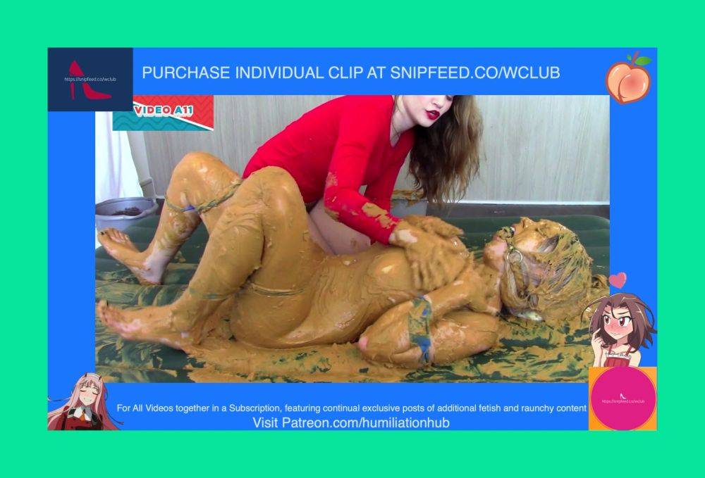 MAID GETS REVENGE ON RUDE BLONDE STRIPPED NAKED TIED UP FOR HOUSE PARTY GUESTS TO SEE MUDDY MESSY AI - #21