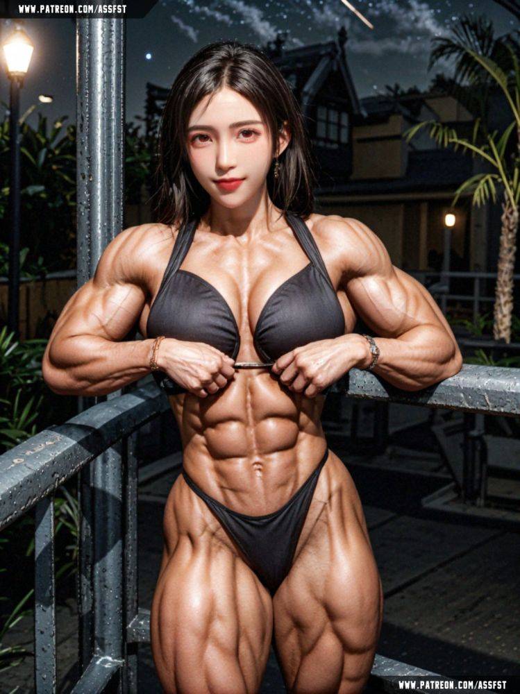 Tifa Muscle Growth AI Animation - #3