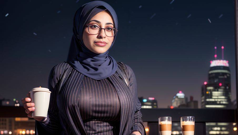 AI Nerdy Pakistani Hijabi - #7