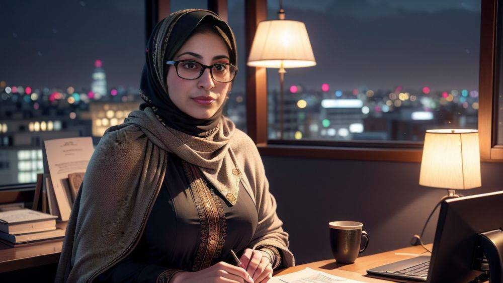 AI Nerdy Pakistani Hijabi - #4