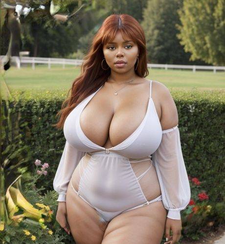 Chubby AI generated babe Thelma flaunts her big tits in a sexy compilation - #5