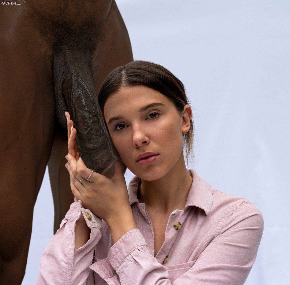 Millie Bobby Brown Blacked Ai fakes - #1