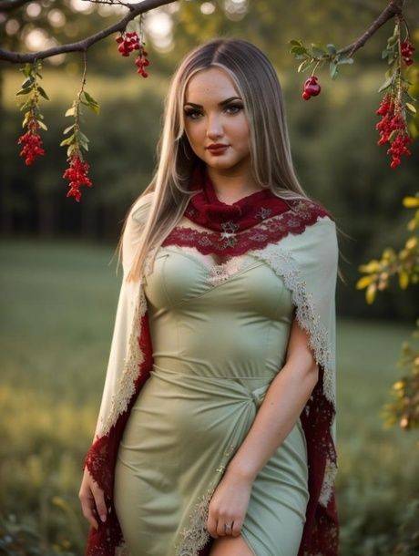 Pretty AI generated babe Girona shows her perfect tits & her sexy bush - #6