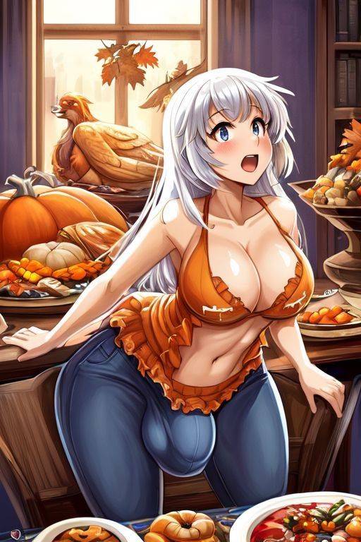 Thanksgiving Ai Futanari that I generated - #4