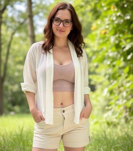 Beautiful AI generated babe Sisrey shows her big tits in a sexy compilation - #2