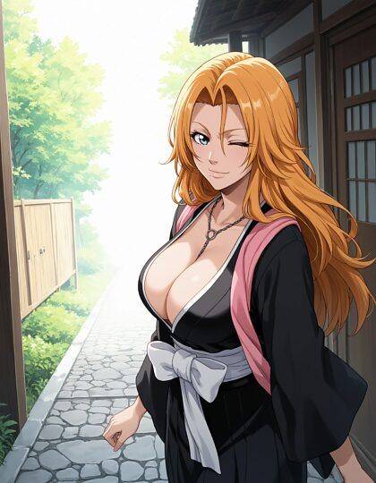 Rangiku strips at the park / Bleach - #14