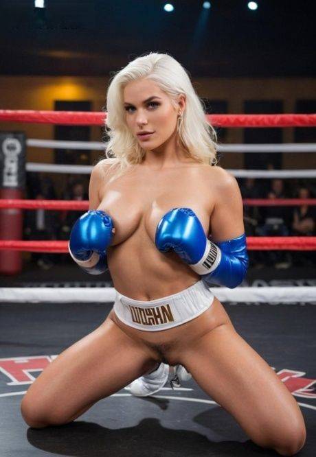 Sexy AI generated wrestler shows her wonderful tits and big ass as well - #1