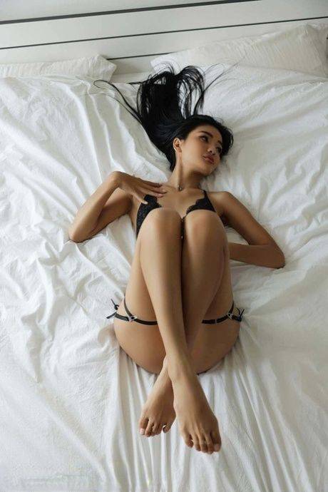 Alluring babe shows her flawless petite body in a sexy lingerie compilation - #18