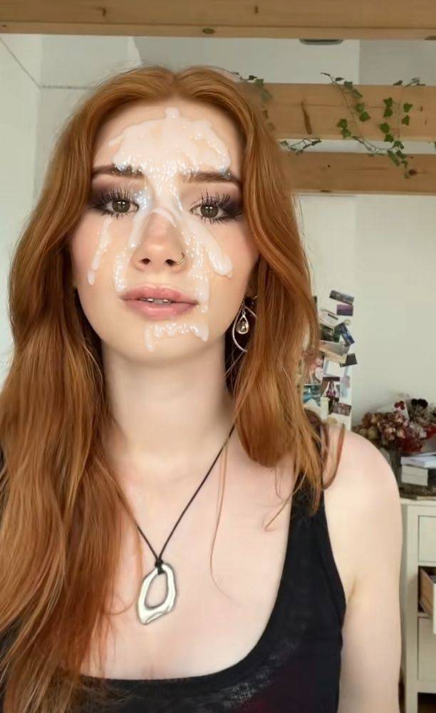 Ai porn and nudes/cumfaces of my hot ginger gf(18+) - #12