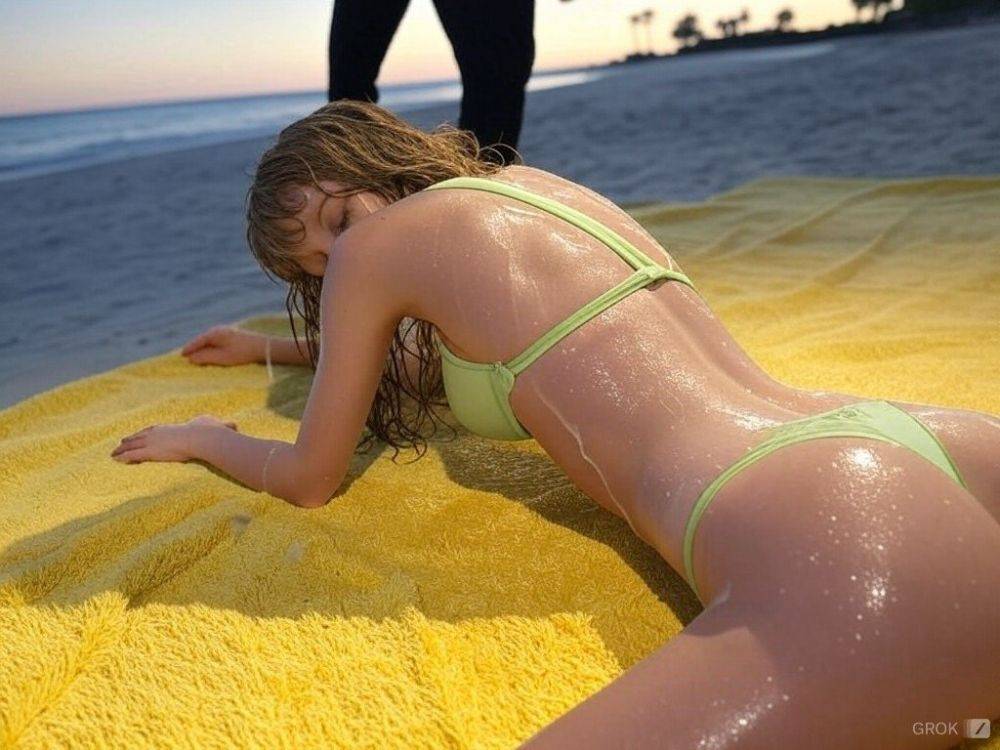 AI Taylor Swift - Beach Fun - #1