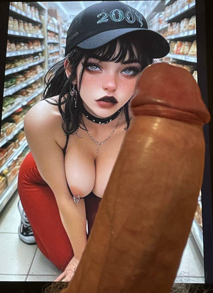 AI goth girls (Novae420) cock tribute - #5