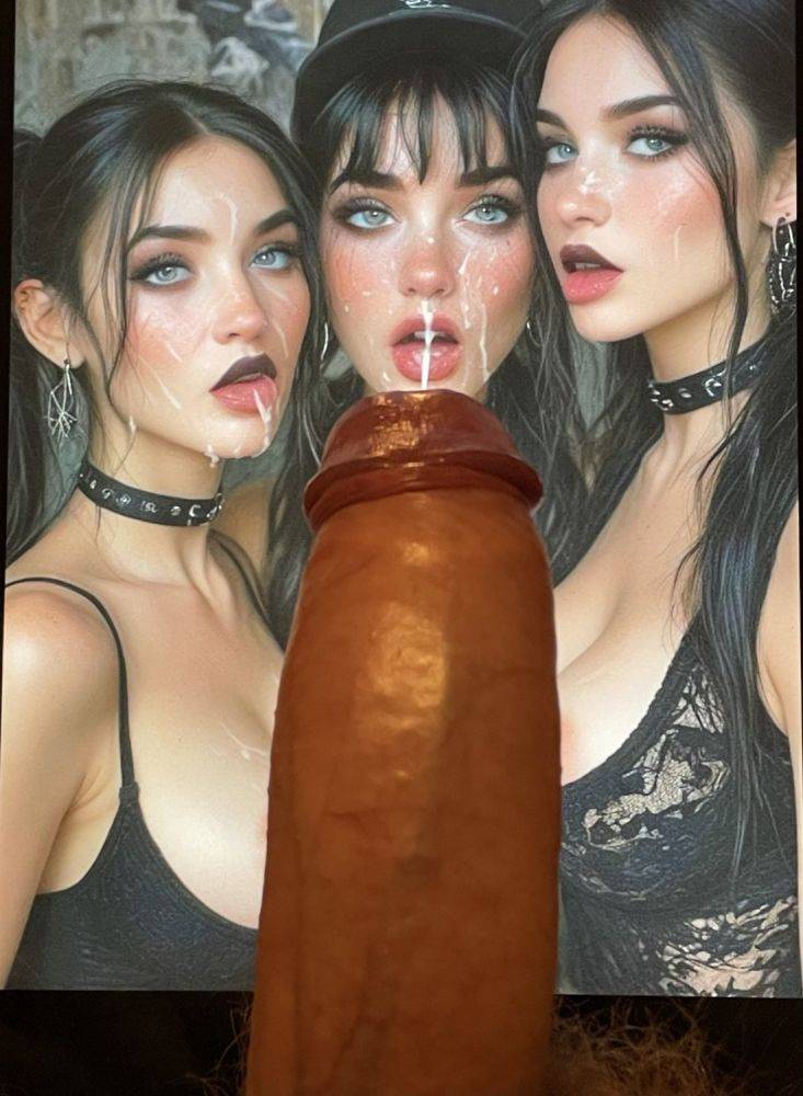 AI goth girls (Novae420) cock tribute - #6