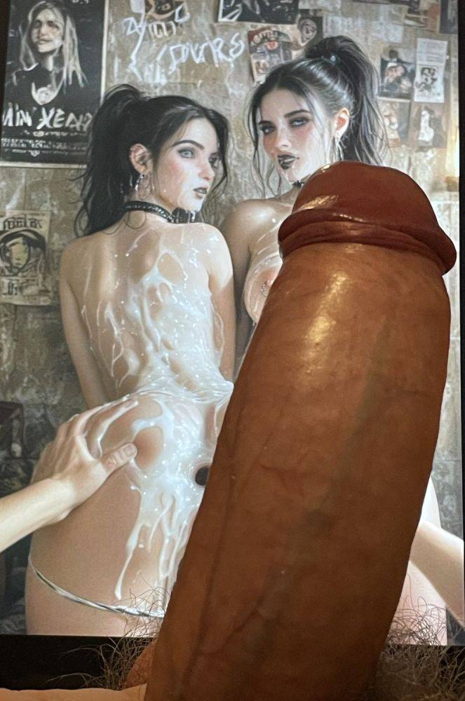 AI goth girls (Novae420) cock tribute - #15
