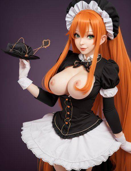 Gorgeous redheaded Hentai babe Shoki shows off her stunning tits - #4