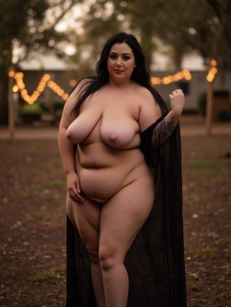 Obese brunette beauty is actually an AI generated computer model - #2