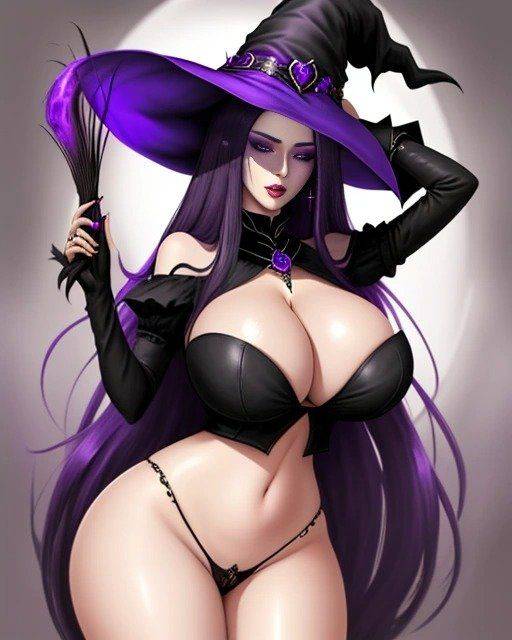 AI ART COLLECTION 81 (slutty witch) - #8