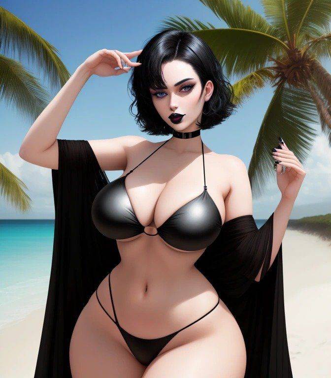 AI ART COLLECTION 74 (GOTH, BEACH) - #4