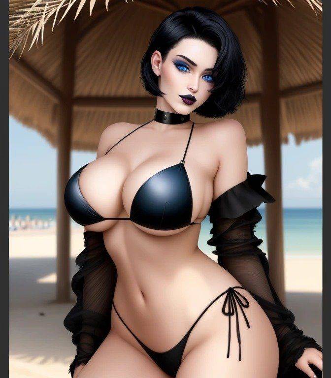 AI ART COLLECTION 74 (GOTH, BEACH) - #20