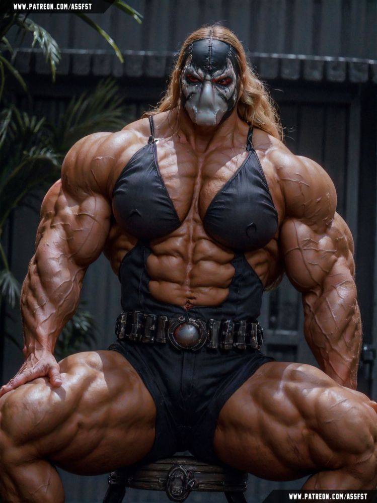 Bane Muscle Growth AI Animation - #4