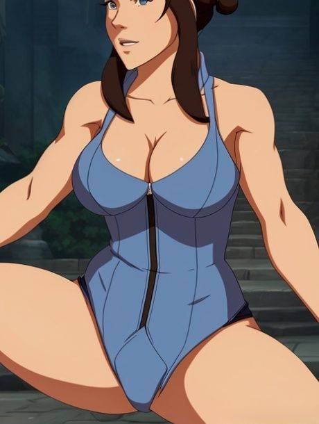 Sexy anime goddess Korra flaunts her monster curves in her compilation - #7