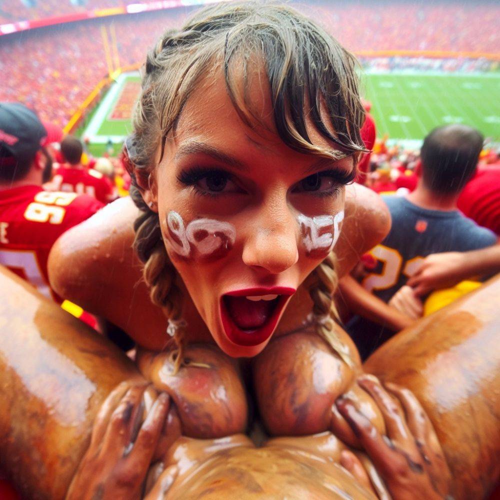 Taylor Swift Ai PT2 Taylor is a good little NFL Slut for the fans! ??? - #20