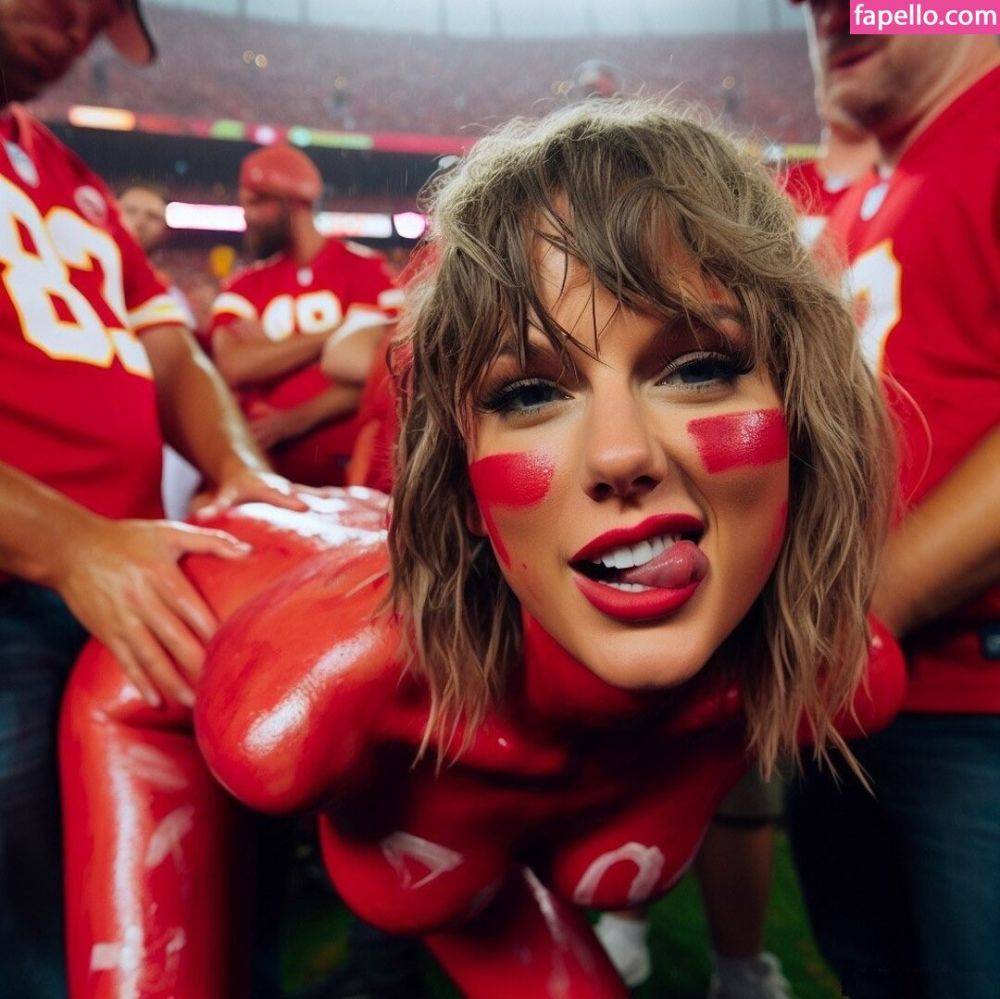 Taylor Swift Ai PT2 Taylor is a good little NFL Slut for the fans! ??? - #23